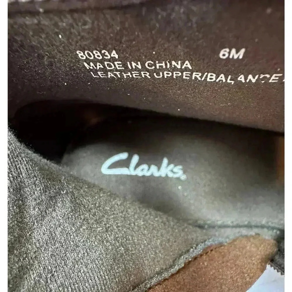 Clarks Bendables Women's Brown Ankle Boots Booties Side Zip -‎ Size 6 - Picture 10 of 12